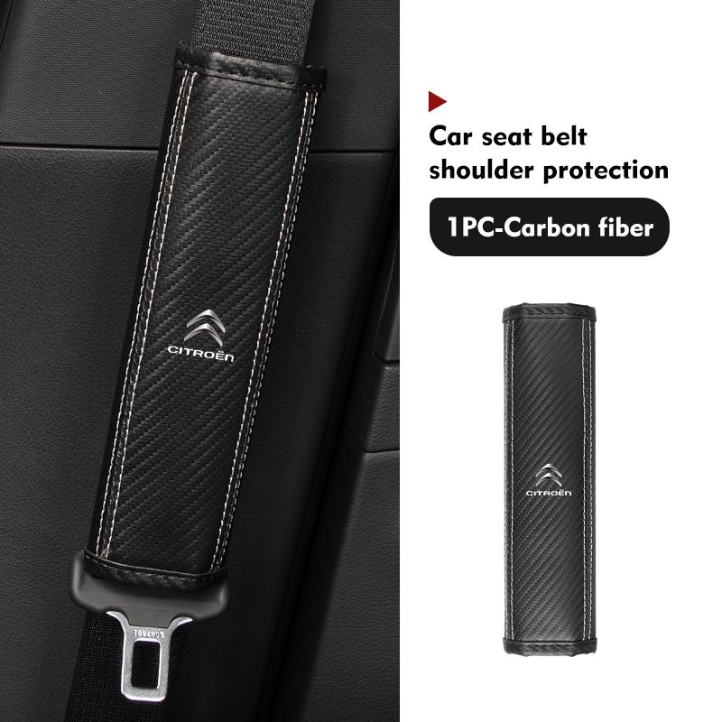 For Citroen Car Safety Belt Cover Shoulder Strap Protector Pad C5 C1 C2 C6 C4L DS3 DS4 DS5 C-Elysee Grand Berlingo