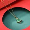European & American Style Firecracker Bell Pendant Necklace - Non-Fading Christmas Tree Jewelry Gift for Women