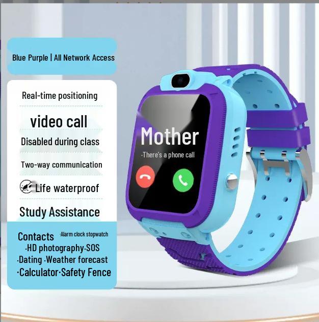 4G Kids Smartwatch with Video Call & GPS Tracking - Waterproof and Perfect for Primary School Students