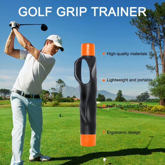 Golf Griff Trainer Schlägergriff Trainingshilfe Rechtshandaufsatz Rutschfest Golf Schwungtrainer zur Korrektur der Handposition am Golfschläger