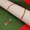 2025 Lichtgevende Kerst Ketting: Kerstklok, Boom, Rendier, Sneeuwvlok Dubbellaags Sleutelbeenketting