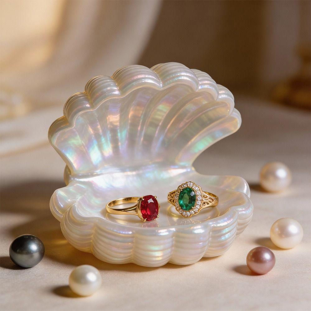 Heat-Resistant Seashell Shape Gypsum Mold 3D Shell Jewelry Tray Mold  Small Item Storage