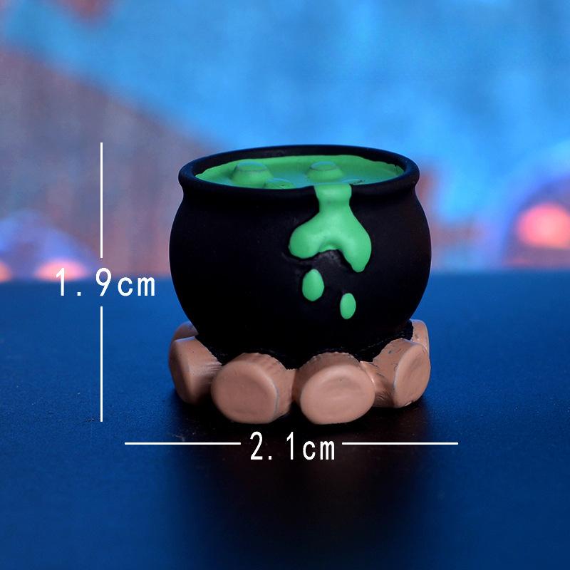 Zaubererhut Geist Garten Harz Schmuck Kürbis Geisterfest Zubehör