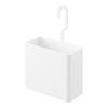 Yamazaki Jitsugyo 10753 Hanging Storage Case L White W15.2 X D9.6 X H20.5cm (when Using the Hook Vertically) Tower 4-way Movable Hook Hanging
