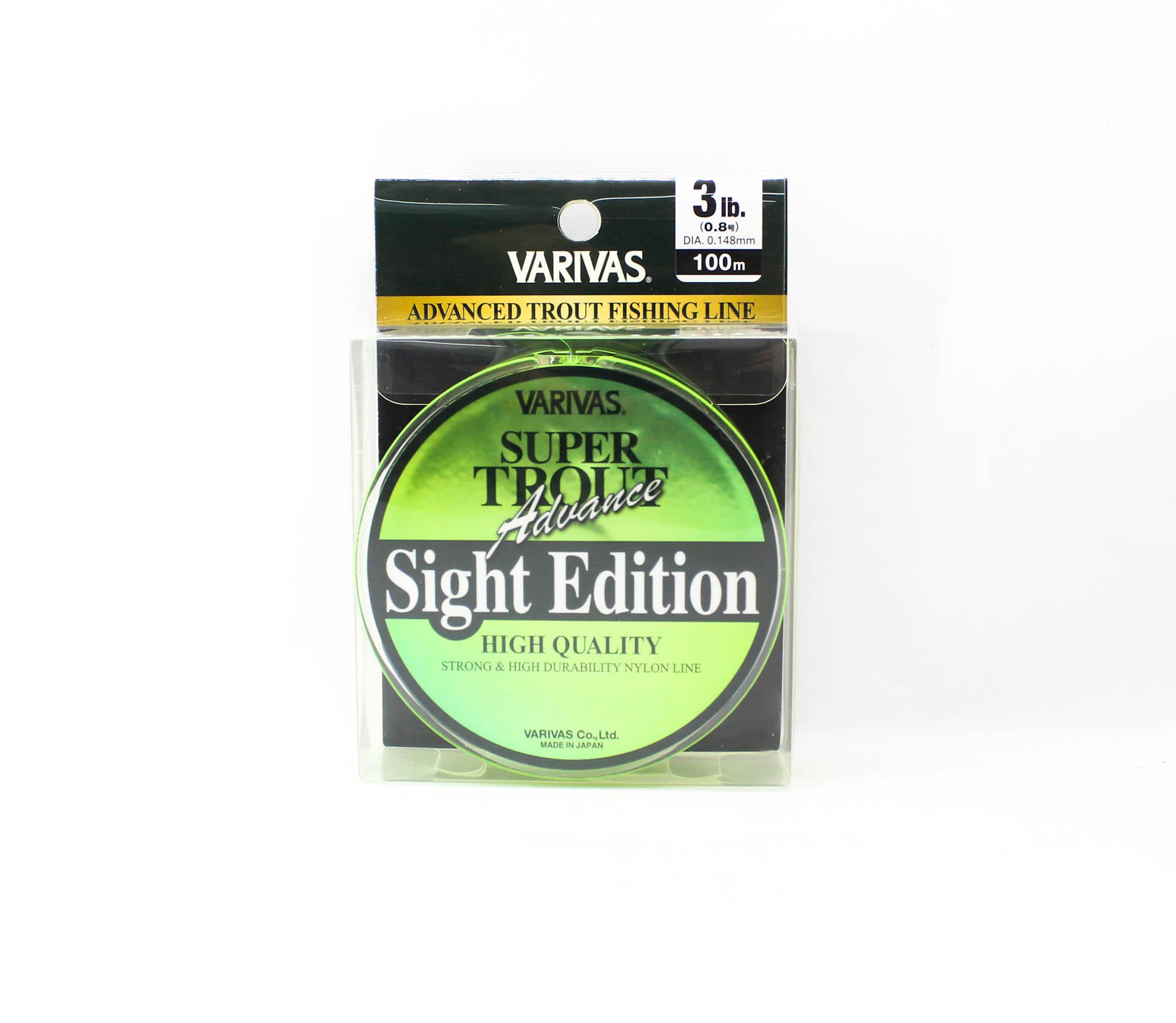 

Varivas Nylon Super Trout Advance Sight Edition Line 100m 3lb (6884) зеленый лайм