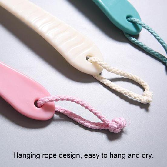 Bath Brush Ergonomic Soft PP Portable Shower Back Scrubber for Daily Use
