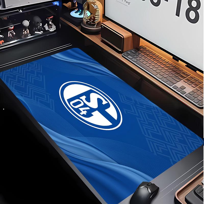 Tappetino per Mouse con Motivo Calcio Schalke 04 Non?Tappetino Mouse da Gioco Antiscivolo con Base in Gomma per Scrivania Ufficio Casa