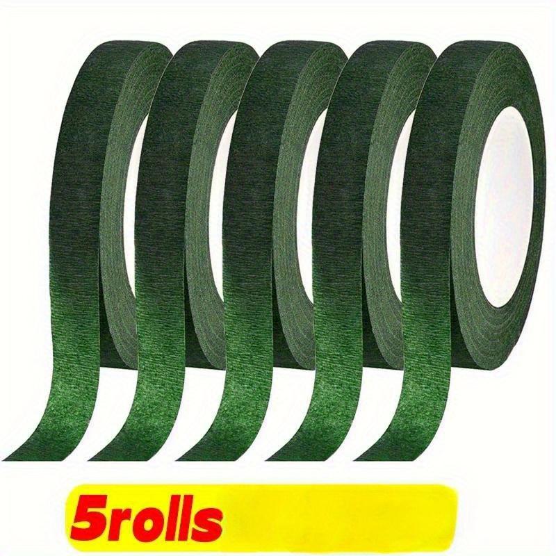 2/5/8 Rolls Green Bouquet Floral Tapes, Self-adhesive, for Wrapping Stamen, DIY Flowers Decor, with Floral Tape for Florist, Wedding Party Props