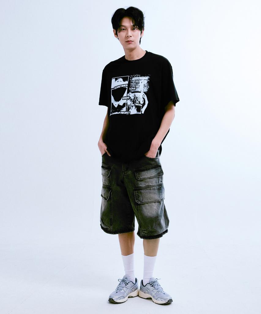ELIMENO [Set] El Historic Graphic Short Sleeve T-Shirt 2-Piece Set (Type B)