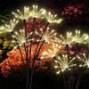 Solar Firework Lights 60LED Warm White Firework Lamp,Waterproof Outdoor String Lights for Garden Patio Christmas New Year Decor