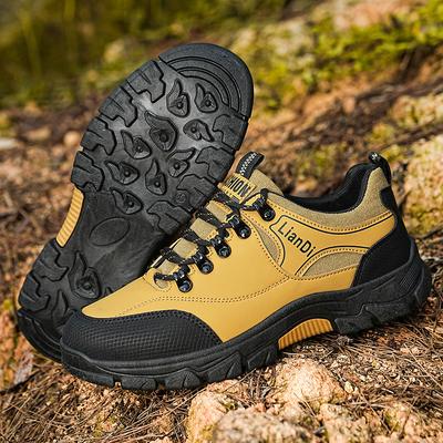 Men's Shoes Autumn New Outdoor Mountaineering Work Work Wear-resistant Waterproof Labor Insurance Sports and Leisure Tooling Trendy Shoes