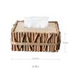 Handmade solid wood tissue box Nordic simple creative home living room coffee table dining table paper box