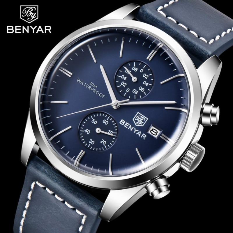 New Men's Watch Multifunctional Quartz Watch Fashion Business Waterproof Watch Men's Wrist Watch