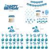 Cheerful Blue's Clues Birthday Party Decoration Set Featuring Colorful Cake Toppers And Swirls