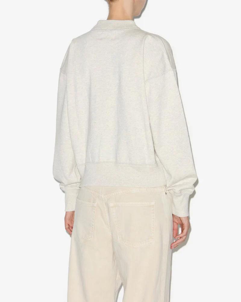 Nová zimní dámská bavlněná mikina s flockovaným logem a stojáčkem - evropský a americký styl