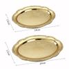 Elegante Retro Serveerschalen Goud/Zilver 2 Maten Opbergschaal Hofstijl Ovaal Bord Woondecoratie