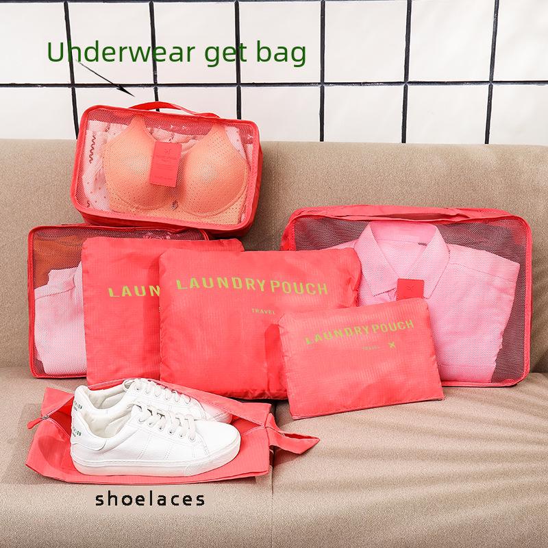 Koreanisches Reiseset: 6- und 7-teilige Aufbewahrungstaschen für Kleidung und Accessoires