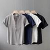 Yalu Men's Chinese Style Linen Blend Short Sleeve Shirt