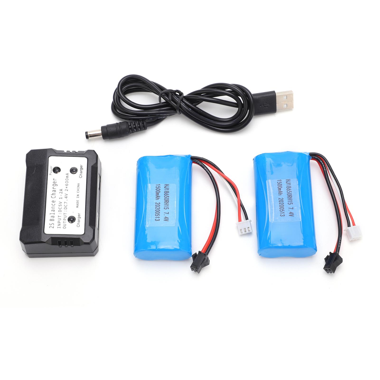 

7.4V 1500mAh Літієві батареї 15C для моделі SM Plug Батарея RC Автомобіль Човен Літак