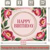 Party Backdrop Pink Glitter Flat Peonies Golden Circles Events Wedding Coming Celebration Photo Booth Front Door Decor