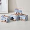 Density Board Seashells Wooden Box Ocean Style Jewelry Storage Box Beach Box Ornaments  Photo Props
