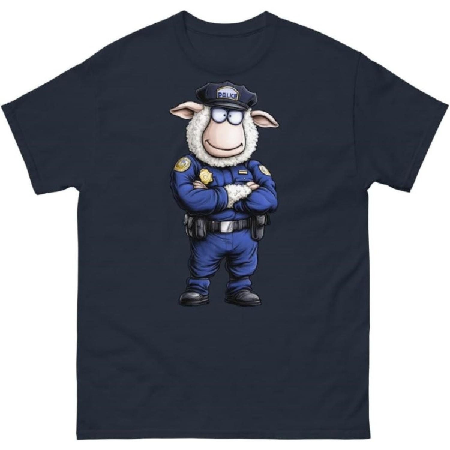 Police Sheep Unisex T-Shirt XXXXXL разноцветный