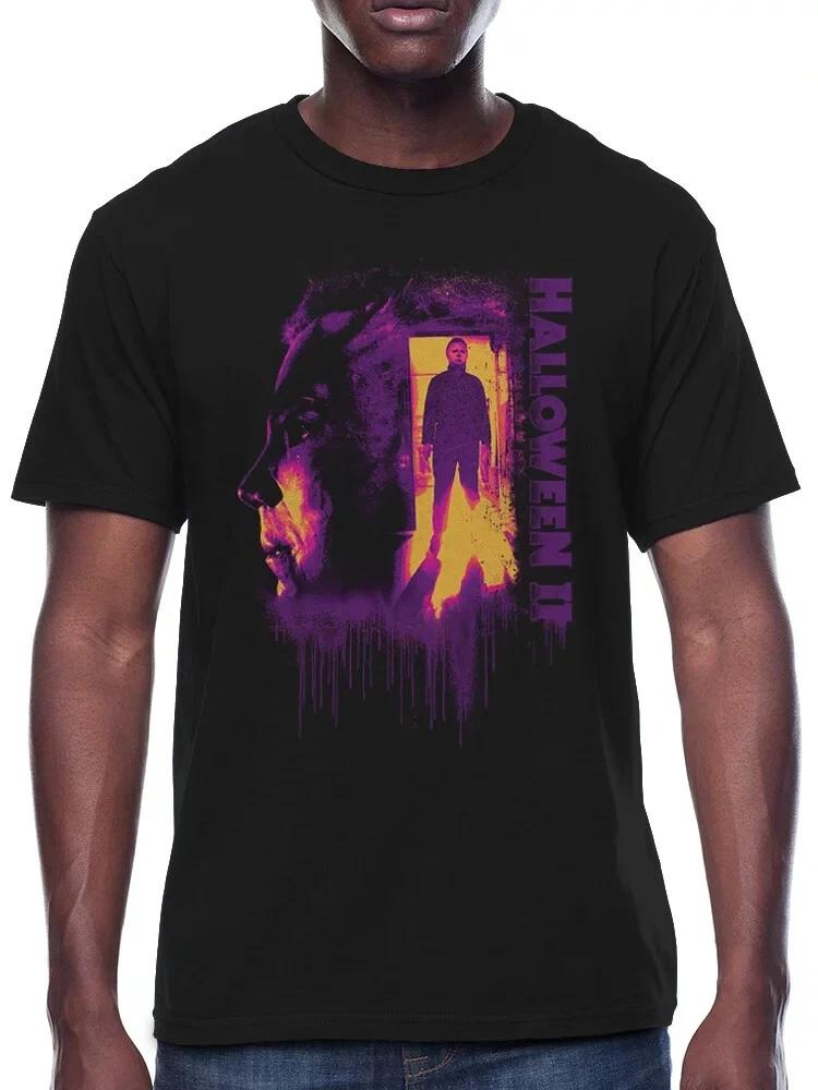 Halloween II Mens Halloween Horror Movie Michael Myers Black Shirt New 2XL 4XL