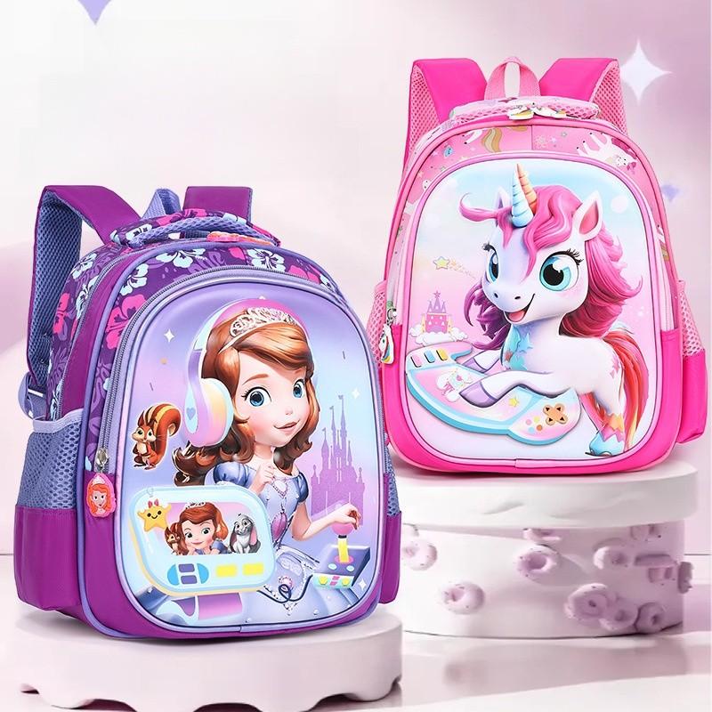 Spider Man Unicorn Elsa Kuromi Hello Kitty School Backpack With Lightweight Nylon And Air Cushion Straps For Preschool Children