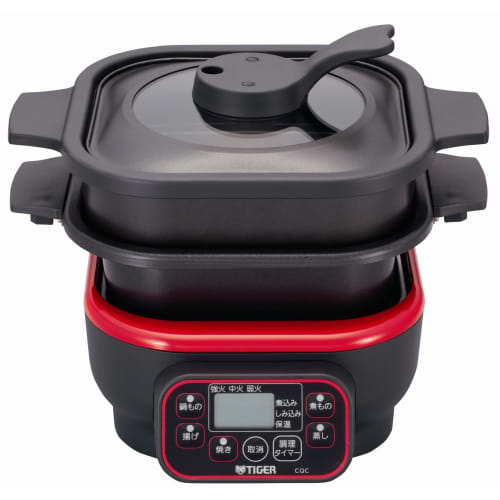 Tiger Microcomputer Table Cooker, Tomato Red, CQC-A070-RT