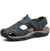 Summer Genuine Leather Sport Sandals Men Trekking Hiking Climbing Casual Sneakers Male Outdoor Soft Roman Wading Beach Shoes