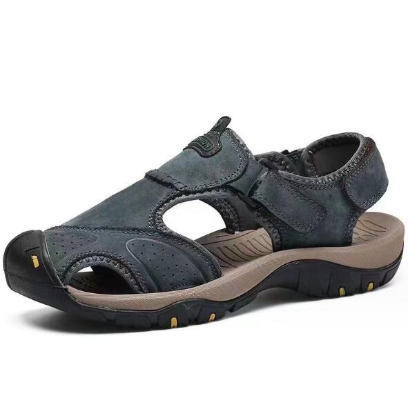 Summer Genuine Leather Sport Sandals Men Trekking Hiking Climbing Casual Sneakers Male Outdoor Soft Roman Wading Beach Shoes