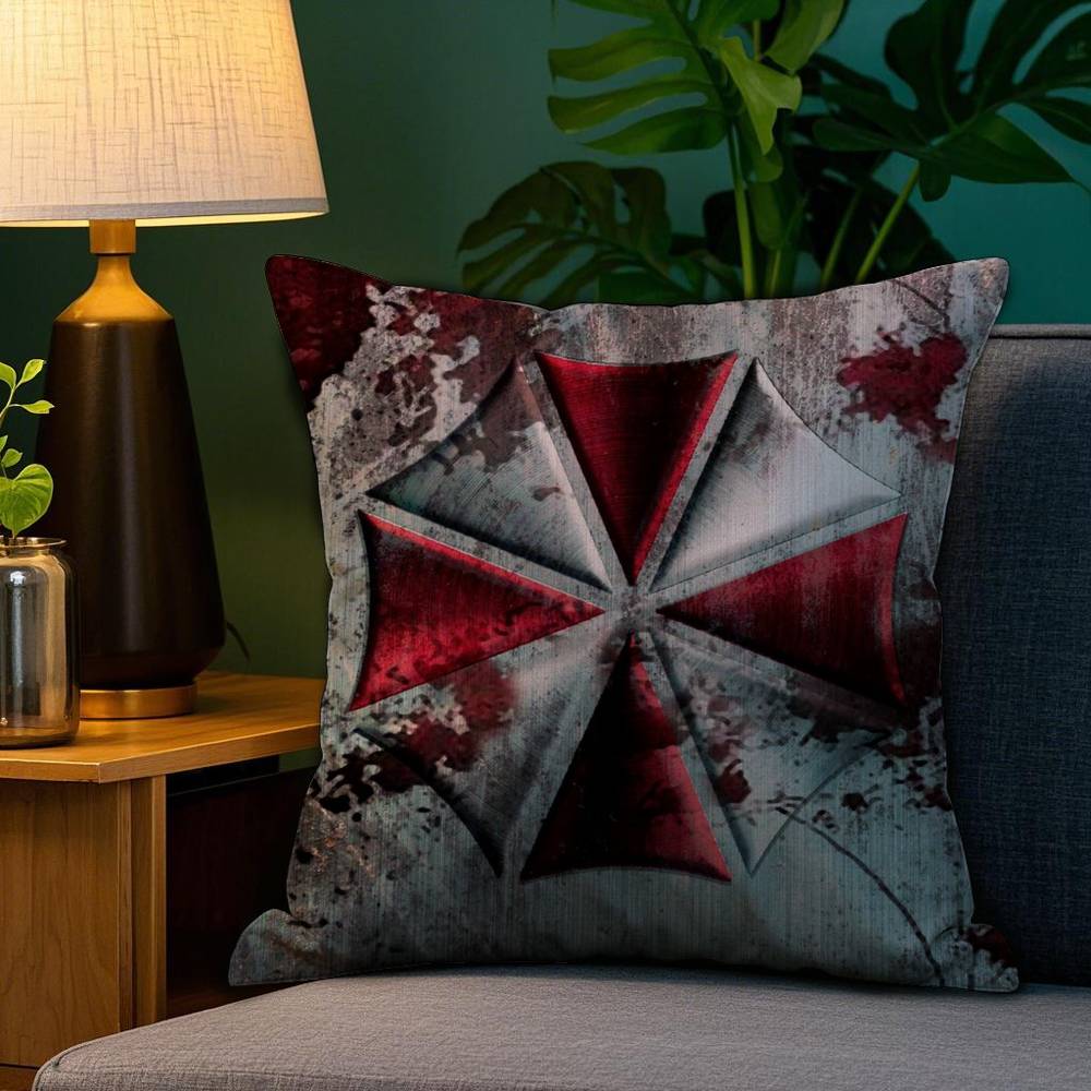 Movie R-Resident E-Evil Pillow Case Sofa Living Room Bedroom Double-sided Printing Square Cushion Nap Time Pillow Case