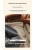 Women's Cashmere Half High-Neck Sweater - Autumn/Winter, Thickened, Solid Color, Loose Saddle Shoulder Knit.