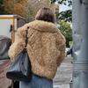 European and American Women's Casual Fur One-Piece Coat