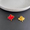 Enameled Red Maple Brooches Canada National Flag Emblem Backpack Bag Jewelry Lapel Badge for Women Men Accessories
