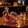 Tentacle Wine Bottle Design Octopus-Shaped Glass Decanter 3D Artistic Borosilicate for Whiskey Soda Sculpted 350ml Decorative Liquid Bottle Unique