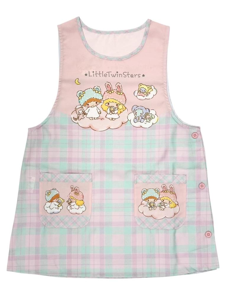 Sanrio Character Nursery Teacher Apron, Adult Size F, M-L (Little Twin Stars (25SS))
