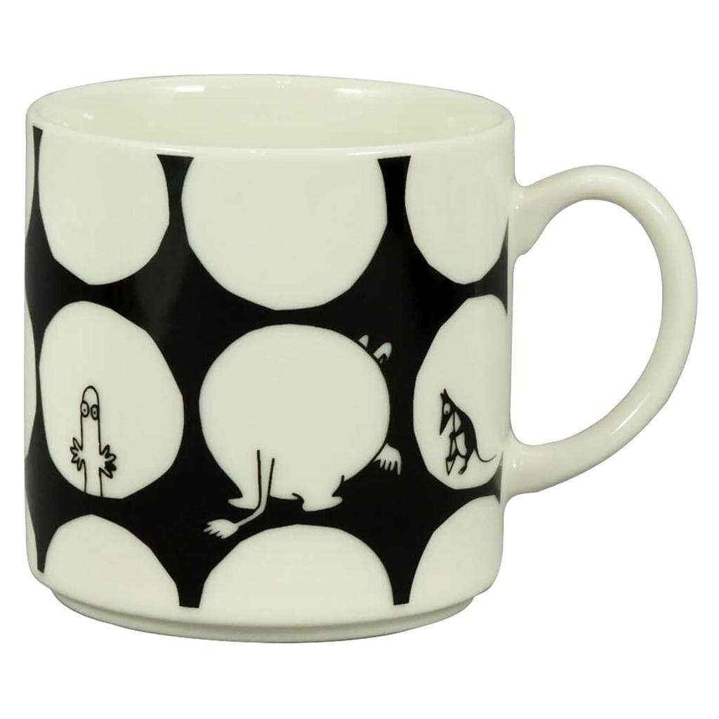 MOOMIN [kuvio] Pair of Mugs, Flower and Dot Design, Approx. 350ml, Microwaveable, Moomin Merchandise, Nordic Style, Mother's Day Gift, Tableware,