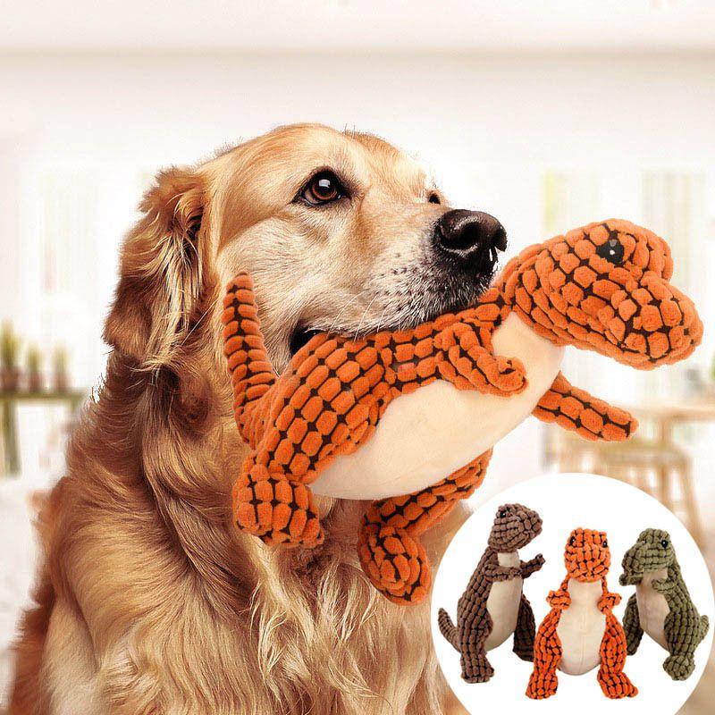 Soft And Strong Dinosaur Plush Toy Perfect For Puppies To Chew And Play
