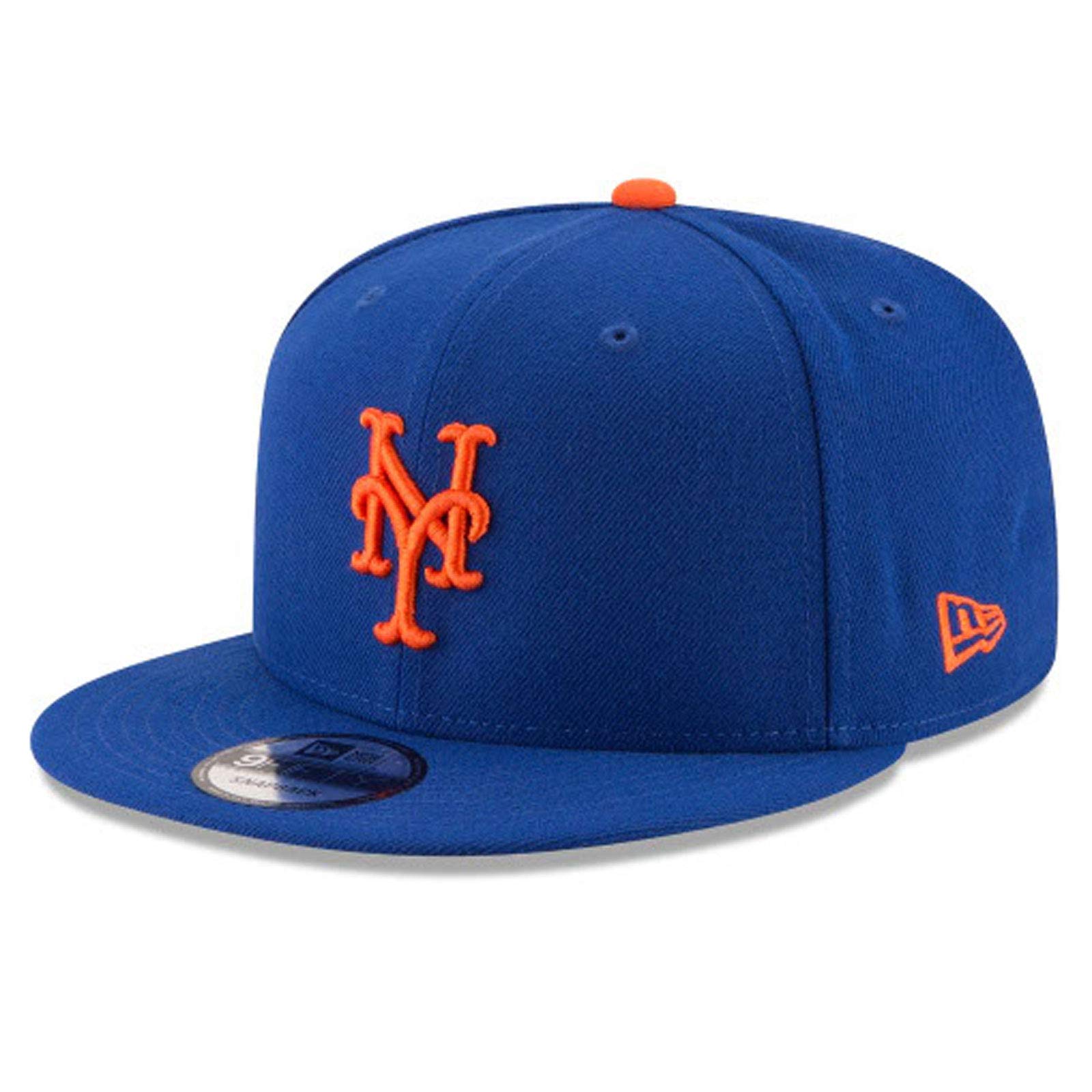 

New Era 9Fifty MLB New York Mets Basic Royal Blue Snapback Hat 11591027 One Size синий