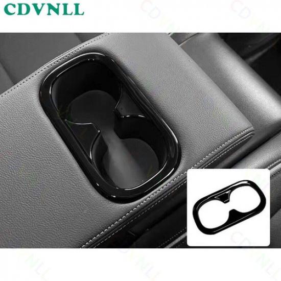 Rear Seat Armrest Water Cup Panel 1PCS For Honda HR-V HRV -2024 Bright Black