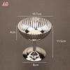 Stainless Steel Dessert Cup Ice Cream Cups Salad Goblet Retro High Base Bowl For Fruit Yogurt Snack Dish Bar Dinnerware