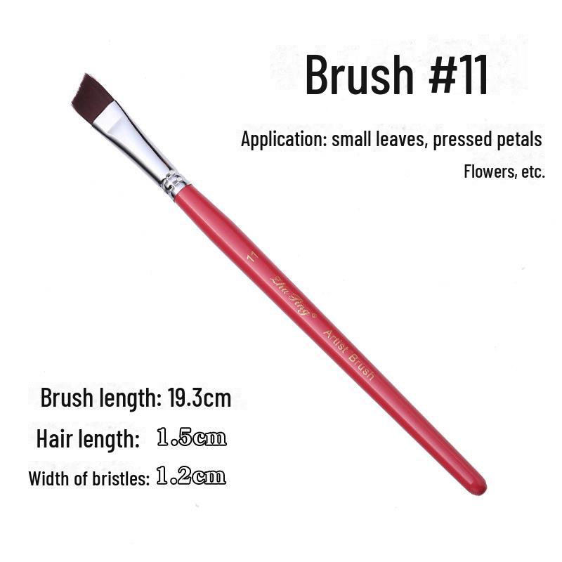 17-Piece Face Painting Brush Set for Various Artistic Techniques Like Line Work, Embossing, Blending, and More.