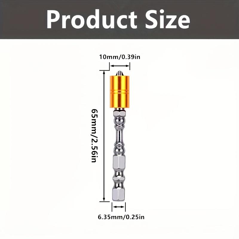 5 STÜCK mit Leistungsstarkem Magnetischem Kreuzschlitzschraubendreher-Kopf-Set mit Magnetspitze - Hochbelastbarer Schwarzer Kopf (Schraubendreher Kompatibel)