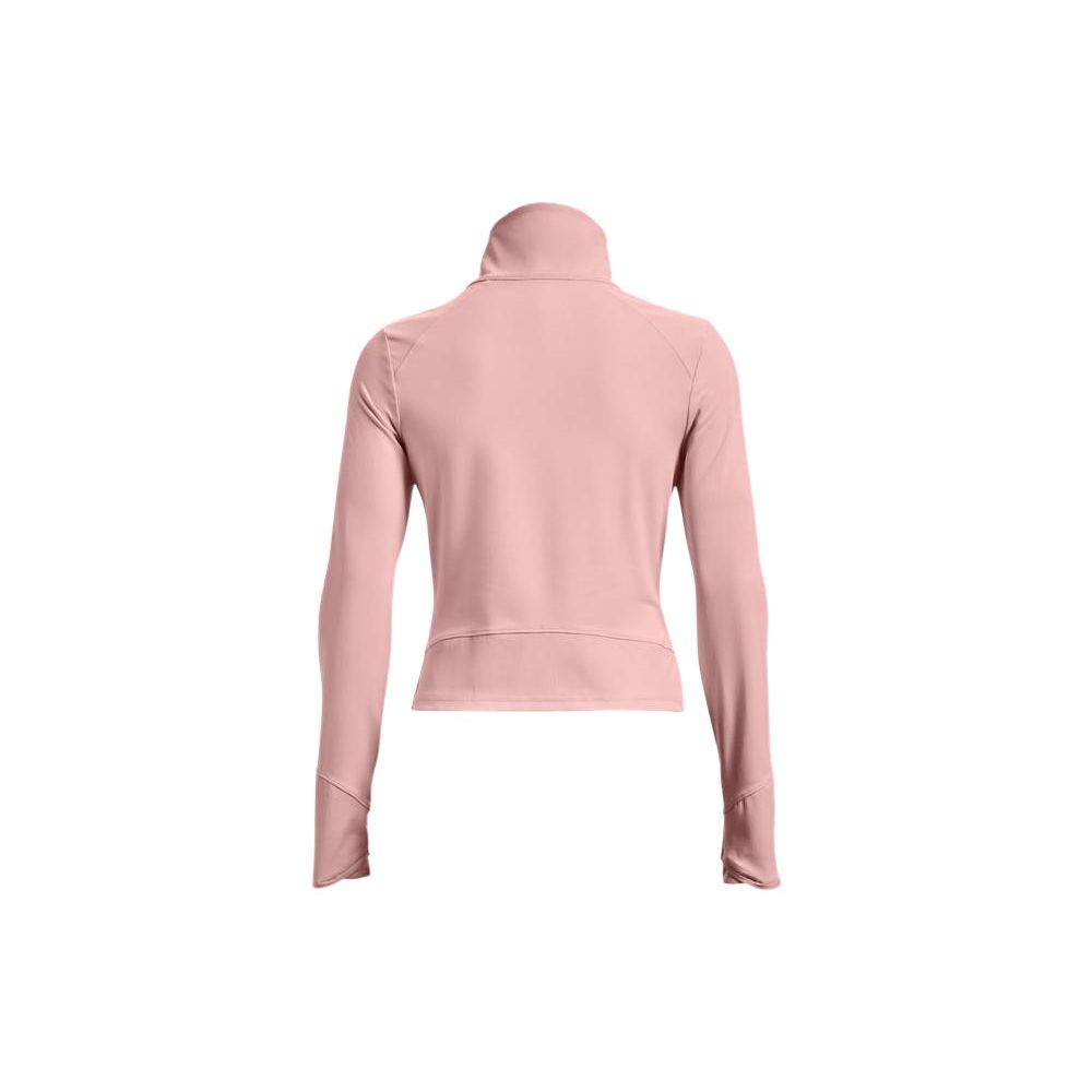 Under Armour Meridian Solid Color Sports Stand Collar Slim Jacket Women Jacket Pink 1365805-676