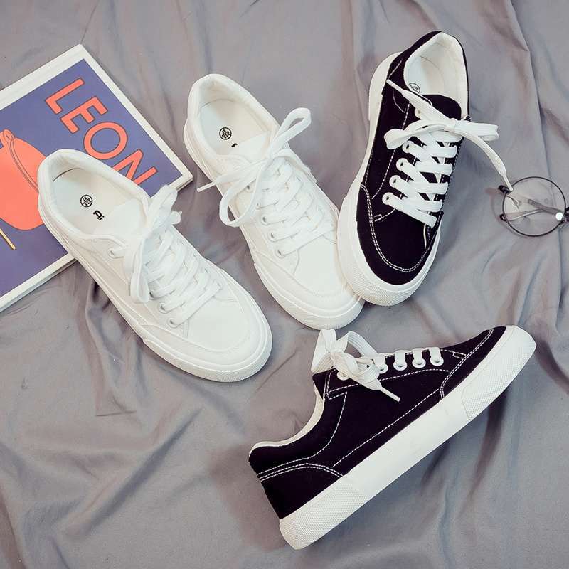 2025 Summer New Low-top Trend Versatile White Shoes Casual Trendy Shoes Canvas Board Shoes Little White Men's Shoes Sports Cloth Shoes