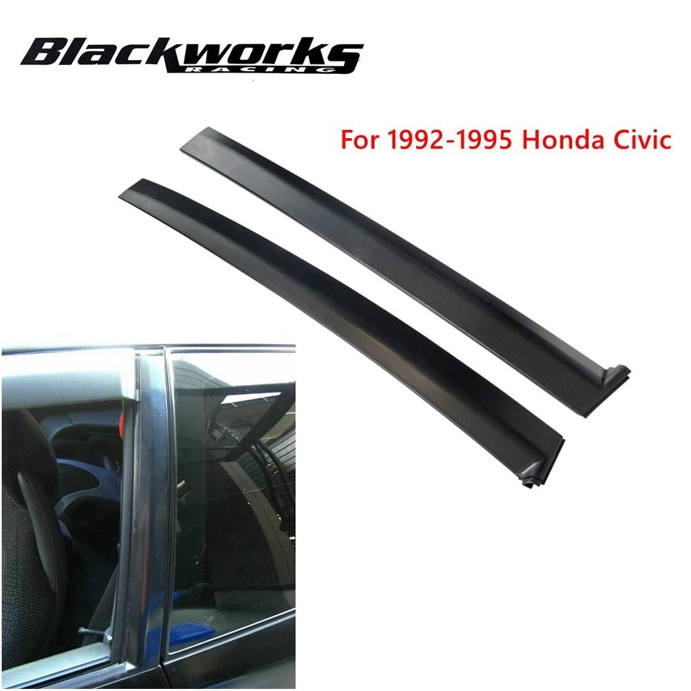 

1 пара накладок на переднюю стойку лобового стекла левый и правый молдинг дверной отделки панель стойки для Honda Civic 2Dr 3Dr 1992-1995 годов 72430-SR3-003