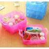 Detachable DIY Classification Transparent Mini Portable Medicine Box Travel Storage Box 10 Grid Jewelry Box Organizer Box