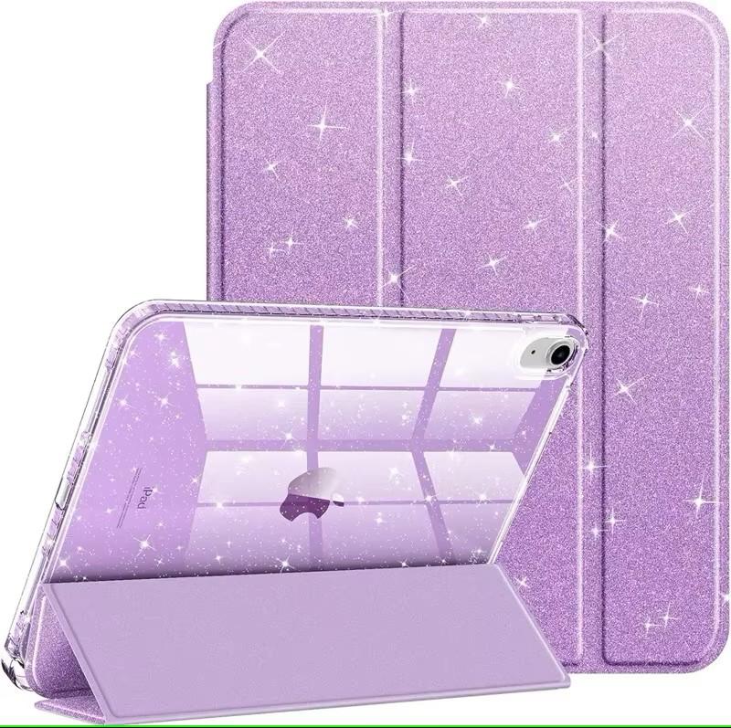 Voor iPad Air 11 Hoes 10e 11e A16 Cover Voor iPad Pro 11 Air 4 5 10.9 12.9 M2 M3 M4 Pro 13 10.2 7 8 9e Potloodhouder Hoes iPad 10th 10.9 paars