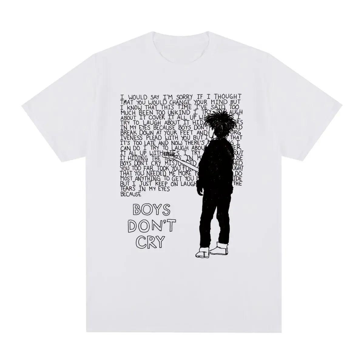 Thhee Curree Robert Smith Boys Don t Cry T Shirt Vintage Y2k Fashion T-shirt Music Graphic Print Casual Loose Streetwear Unisex S разноцветный